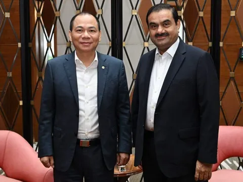 Tỷ phú Phạm Nhật Vượng sang Ấn Độ bàn chuyện hợp tác với người giàu thứ 23 thế giới Gautam Adani
