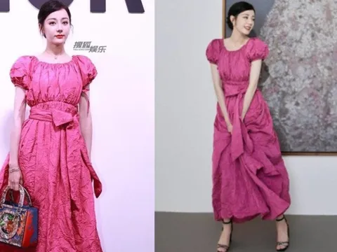 Địch Lệ Nhiệt Ba bị chê vì diện váy nhăn đến sự kiện