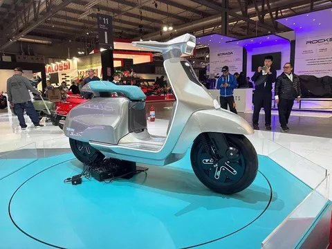 Lambretta giới thiệu xe điện đẹp như "nàng thơ", trang bị lại cực hiện đại