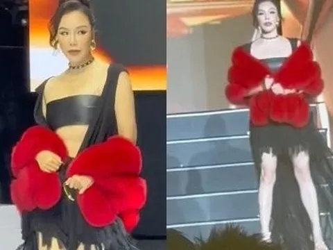 Hồ Quỳnh Hương U50 lần đầu catwalk đã làm vedette, ngang hàng á hậu