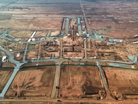 Cận cảnh nhà ga hành khách Cảng hàng không quốc tế Long Thành đang hình thành