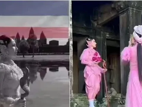 TikToker Việt bị chỉ trích vì quay video ở Angkor Wat nhưng ghép hình với vua Thái Lan
