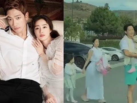 Clip HOT: Bắt gặp Kim Tae Hee - Bi Rain đưa đón 2 con gái ở Mỹ, có gì mà khiến netizen rần rần