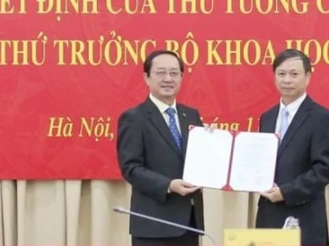 Công bố quyết định bổ nhiệm tân Thứ trưởng Bộ Khoa học và Công nghệ