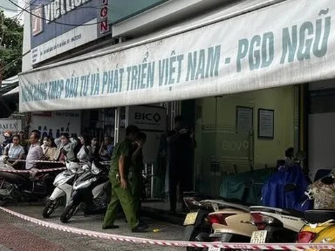Bảo vệ ở chi nhánh ngân hàng BIDV bị cướp đã tử vong
