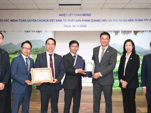FPT Japan nhận bằng khen nhờ nỗ lực thúc đẩy giao lưu Việt - Nhật