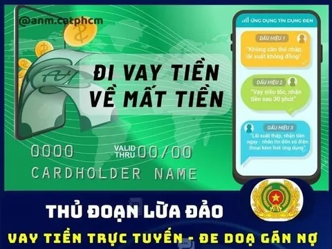 Tp.HCM: Cảnh báo nguy cơ chiếm đoạt tài sản khi vay tiền qua app