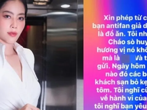 Nam Em bức xúc tố bị antifan hãm hại, gửi tặng đồ ăn trộn chất bẩn