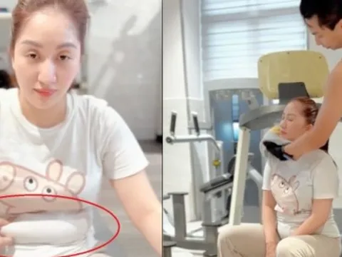 Khánh Thi lộ bụng ngấn mỡ sau sinh, Phan Hiển làm PT giúp vợ giảm cân vẫn bị ghi hận
