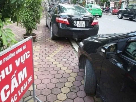 Trường hợp đỗ ô tô trên vỉa hè không lo bị phạt