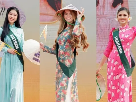 Thí sinh Miss Earth 2023 tham gia lễ khai mạc Tuần lễ du lịch Tp.HCM