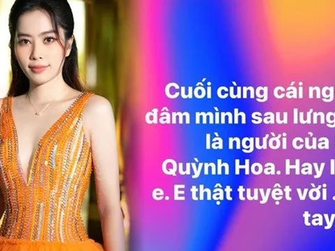 Sau tuyên bố bị fans Bạch Công Khanh hãm hại, Nam Em tiếp tục tố Hoa hậu Bùi Quỳnh Hoa "đâm sau lưng"