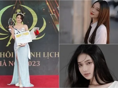 Vẻ đẹp ngọt ngào của Á khôi Thanh lịch Hà Nội 2023 Nguyễn Hạnh Tâm