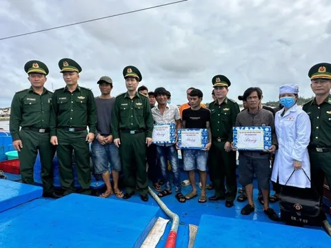 Quảng Ngãi: Đưa 11 ngư dân gặp nạn ở vùng biển Hoàng Sa về bờ an toàn
