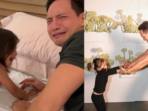 Kim Lý và con gái khóc lóc nhưng Hà Hồ lại ngồi cười ngặt nghẽo, chuyện gì đây?