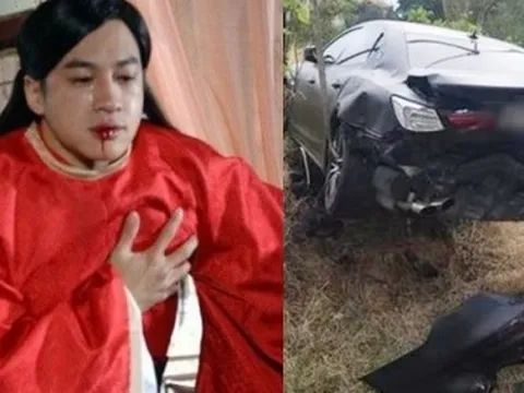 "Lương Sơn Bá xấu nhất màn ảnh" gặp tai nạn xe nghiêm trọng khi quay phim, hiện trường hỗn loạn khiến fan lo sốt vó