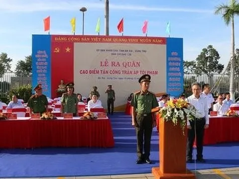 Công an tỉnh Bà Rịa - Vũng Tàu ra quân trấn áp tội phạm