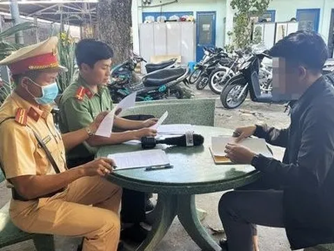 Xử lý nam thanh niên ở Vũng Tàu báo chốt nồng độ cồn lên mạng xã hội