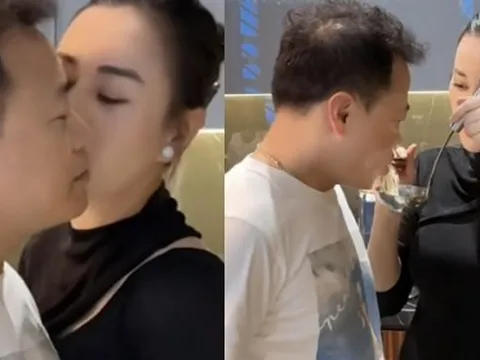 Phương Oanh ôm bụng bầu khệ nệ vào bếp, đang nấu ăn vẫn không quên hôn shark Bình cực ngọt