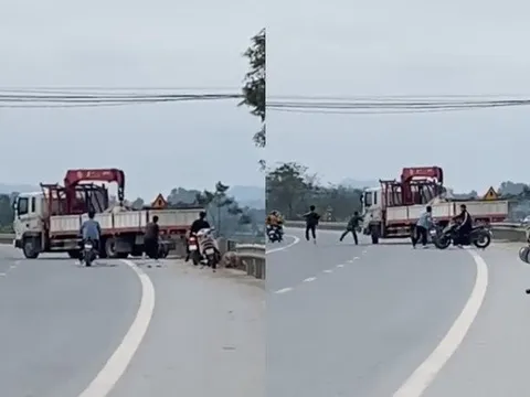 Vụ nhóm thanh niên cầm hung khí chặn xe tải: Hé lộ nguyên nhân ban đầu