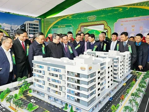 HUD khởi công dự án 280 căn nhà ở xã hội tại Mê Linh