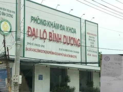 Đình chỉ hoạt động Phòng khám Đa khoa Đại Lộ Bình Dương
