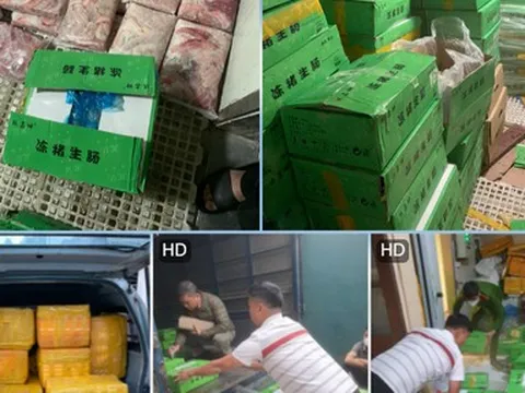 Hà Nội: Hơn 1,2 tấn tràng lợn "bốc mùi" bị bắt giữ