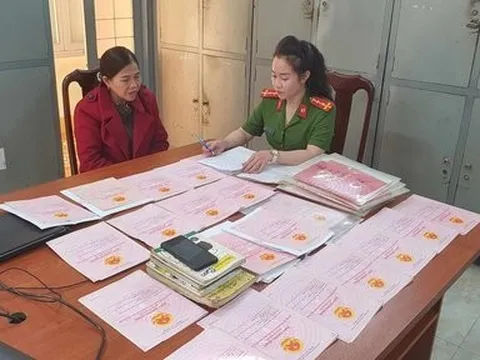 Bắt đối tượng cho 40 người vay 6,3 tỷ đồng với lãi suất 109,5%/năm