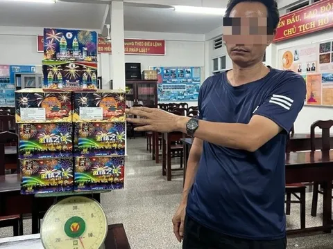 Bà Rịa - Vũng Tàu: Bộ đội biên phòng bắt đối tượng tàng trữ 13kg pháo hoa nổ