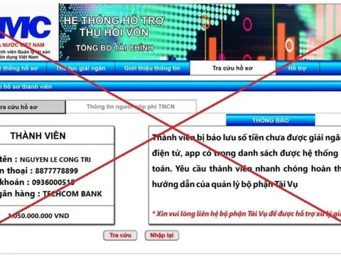 Cảnh báo hành vi mạo danh VAMC để lừa đảo thu hồi nợ