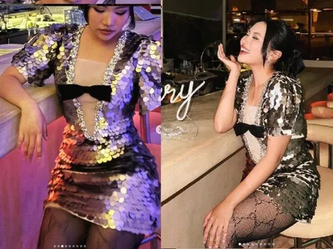 Đón tuổi mới Phương Mỹ Chi ngày càng gợi cảm, mang tất lưới khoe chân thon dài