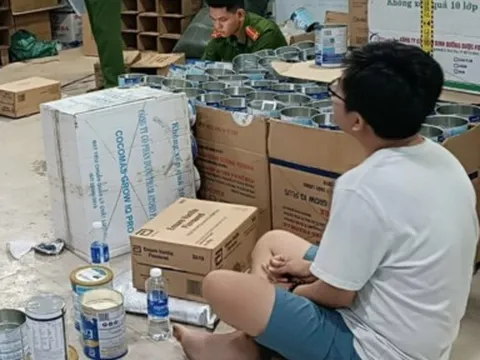 Bình Dương: Phát hiện cơ sở sản xuất sữa giả thương hiệu nổi tiếng