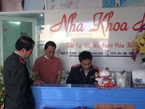 Quảng Ngãi: Nở rộ cơ sở nha khoa thẩm mỹ hoạt động trái phép dịp Tết