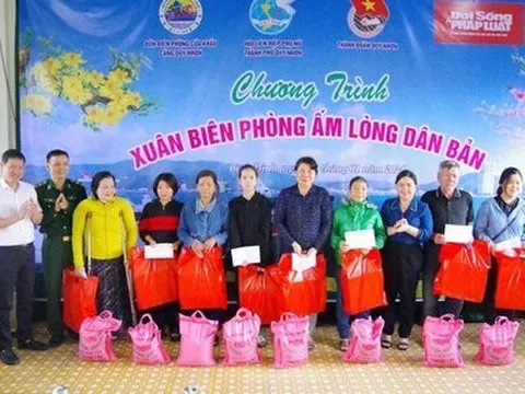 Mang Xuân ấm biên phòng đến hàng chục hộ dân khó khăn ở Bình Định
