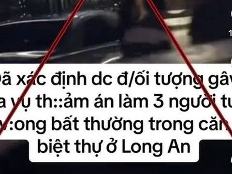 Công an điều tra vụ tung tin bịa đặt về thảm án 3 người chết ở Long An