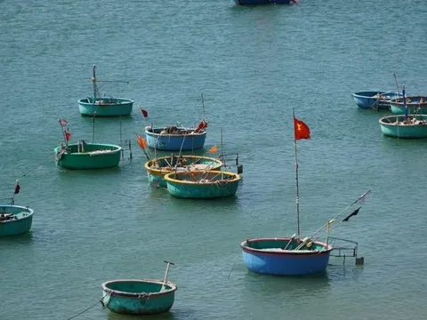 Bình Thuận: Tìm kiếm ngư dân đi thúng máy nghi bị rơi xuống biển