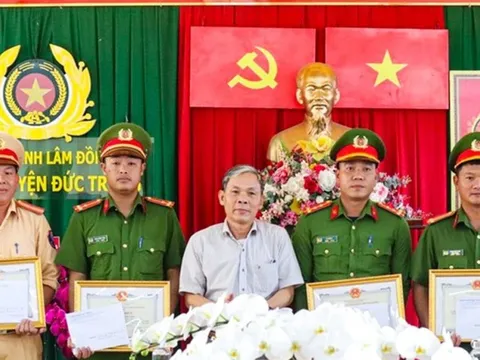 Lâm Đồng: Khen thưởng lực lượng truy bắt thủ phạm cướp ngân hàng