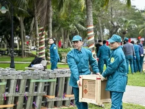 Bên trong trận địa pháo hoa tầm cao phục vụ Tết Nguyên đán