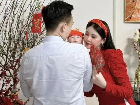 Hoa hậu Lê Âu Ngân Anh đón Tết đầu bên thành viên mới