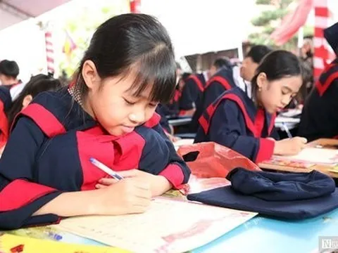 Hải Phòng: Gần 150 học sinh dự Lễ hội Khai bút đầu Xuân