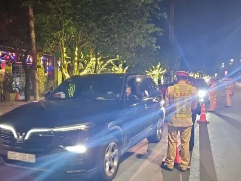 Hà Tĩnh: Hàng chục tài xế bị xử phạt vi phạm nồng độ cồn dịp Tết