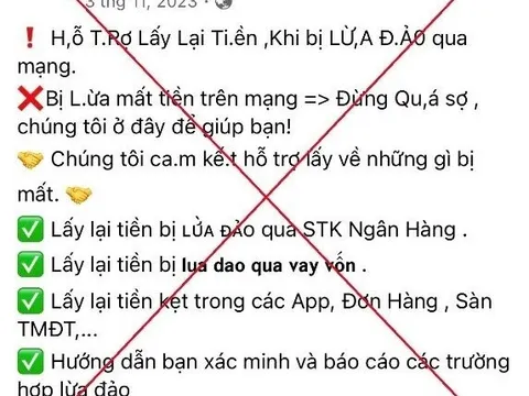Nhờ "luật sư" thu hồi tiền lừa đảo, người phụ nữ tiếp tục bị lừa tiền