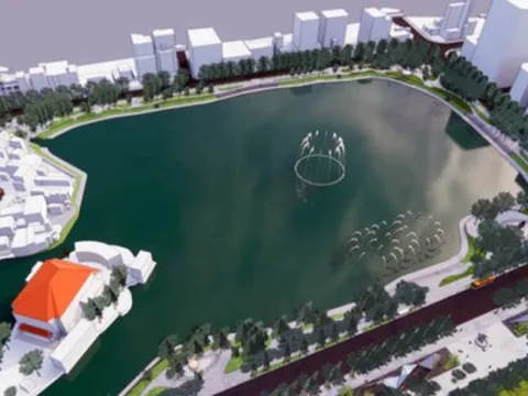 Đề xuất làm 5 quảng trường quanh khu vực hồ Thiền Quang