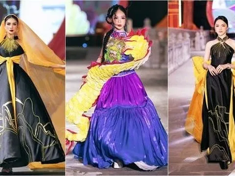 Hoa hậu nhí Hồng Lam làm vedette cùng Võ Hoàng Yến, Hương Giang