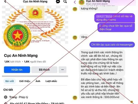 Thủ đoạn lừa đảo đóng phí cho Cục An ninh mạng để lấy lại tiền bị lừa