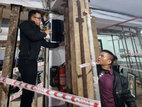 Cột trụ chung cư mini ở Hà Nội nứt toác khiến toàn bộ cư dân phải di dời: Ai chịu trách nhiệm?