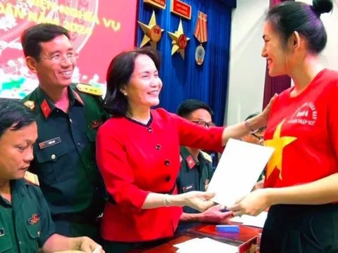 Top 15 Hoa hậu Đại dương Việt Nam 2023 tự nguyện nhập ngũ