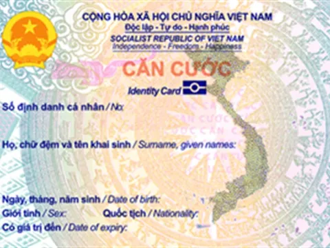Dự kiến mẫu thẻ Căn cước từ 1/7/2024