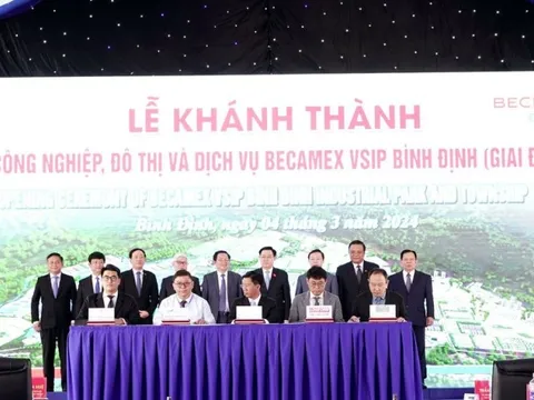 Khánh thành Khu công nghiệp, đô thị và dịch vụ Becamex VSIP Bình Định