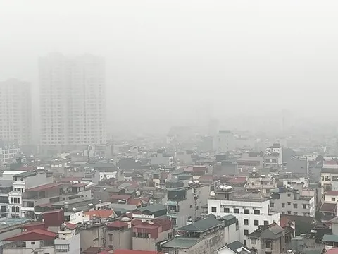 Trời mịt mù sương, Hà Nội lại đón không khí lạnh vào giữa tuần